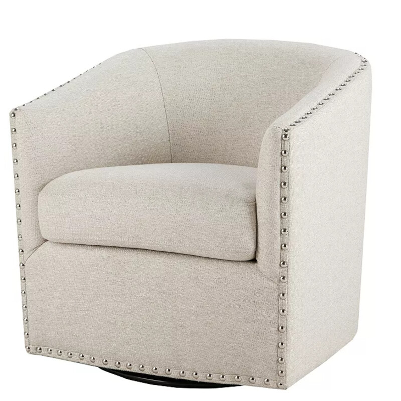 Swivel Barrel Chair