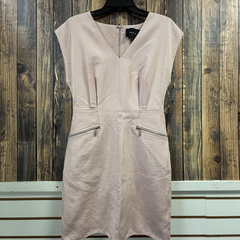 Pink Zipper Dress, Size: S