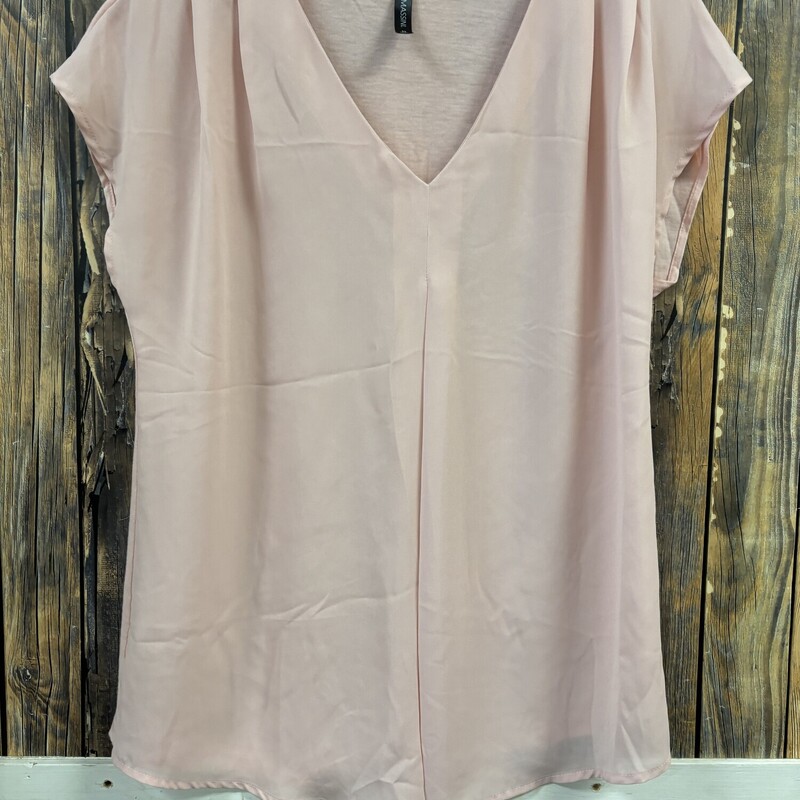 Light Pink Sheer Shirt, Size: M