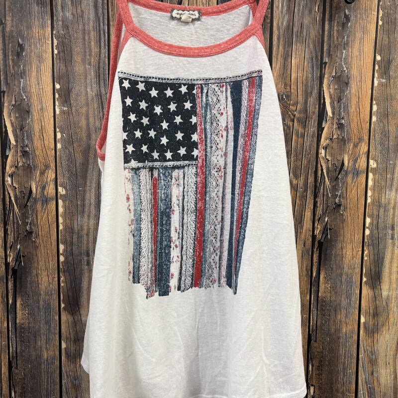 American Flag Tank, Size: L