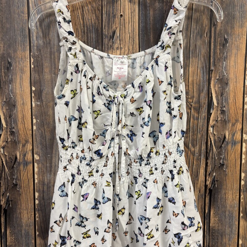 White Butterfly Tank, Size: XS