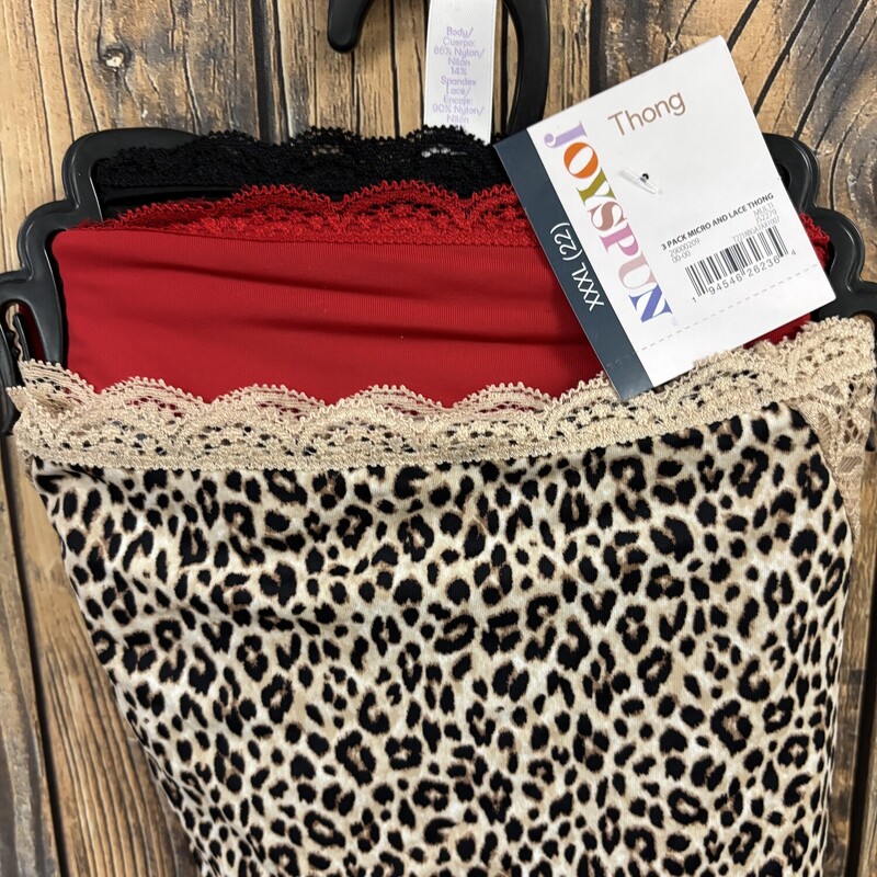 NWT 3 Pack Thong, Size: 3XL