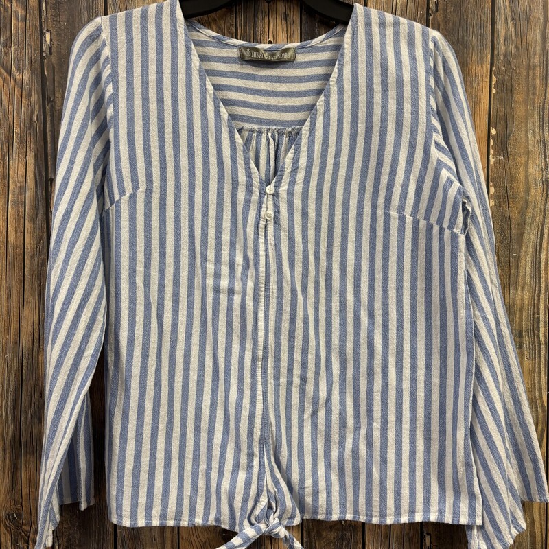W&B Stripe Tie Top, Size: M