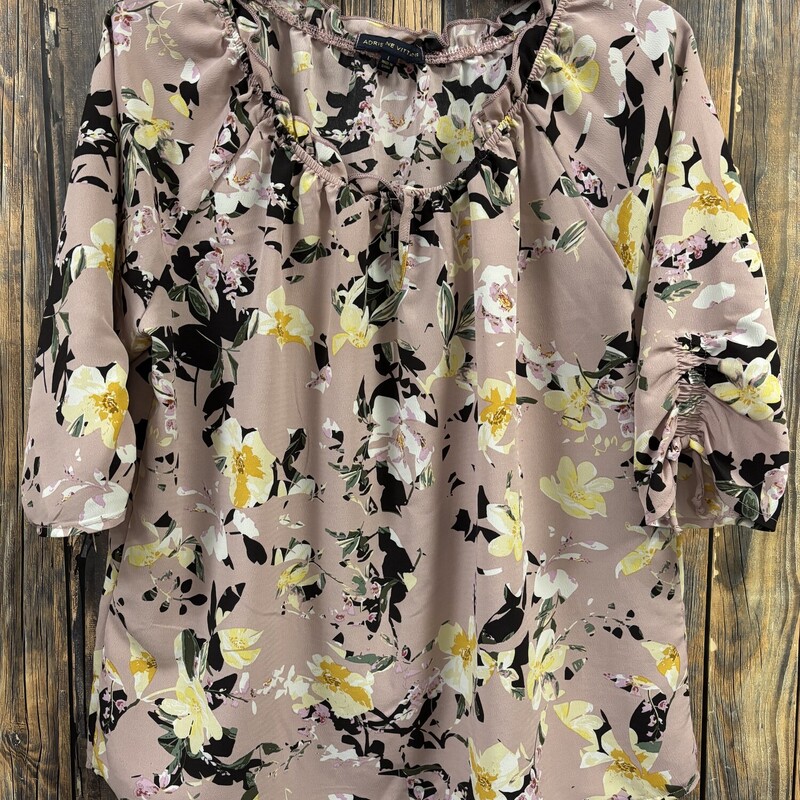 Light Pink Flower Top, Size: L