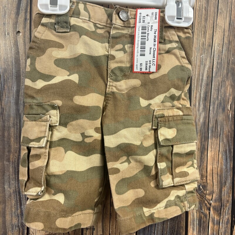 Camo Shorts, Size: 0/3 Month
