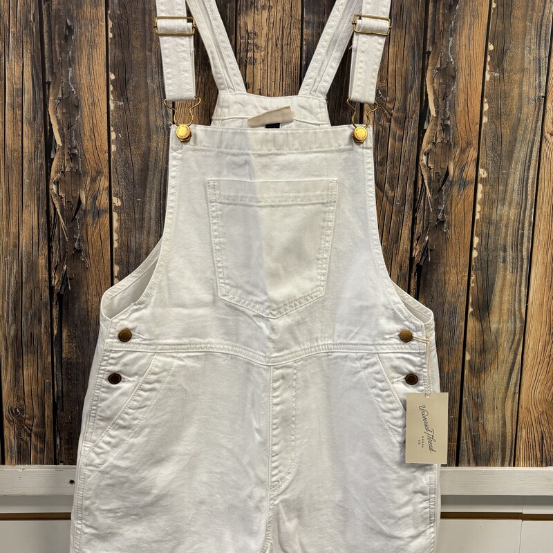 NWT White Short Alls, Size: 6