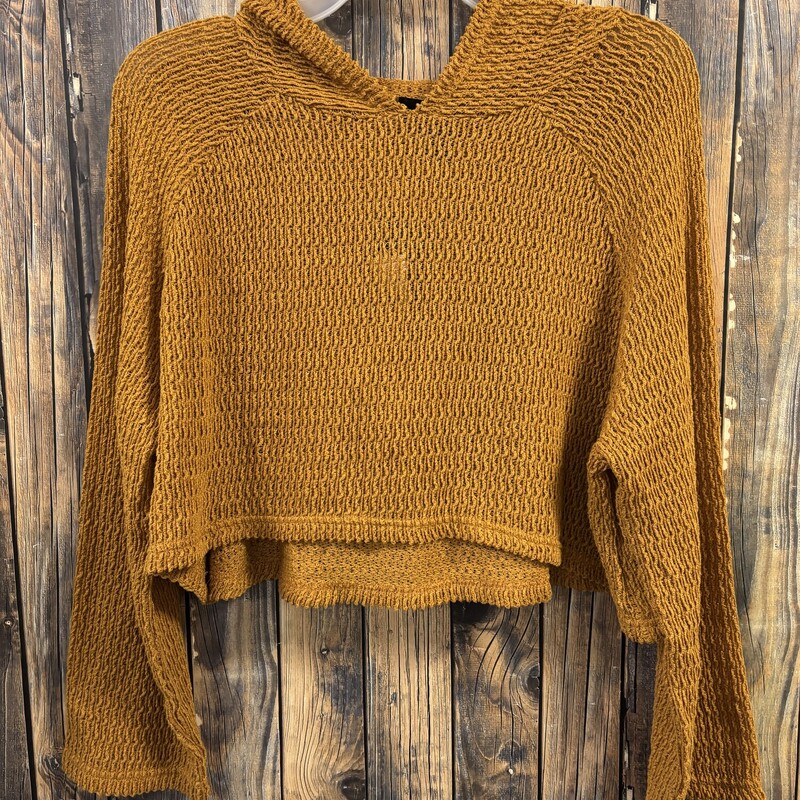 NWT Gold Crop Sweater, Size: M