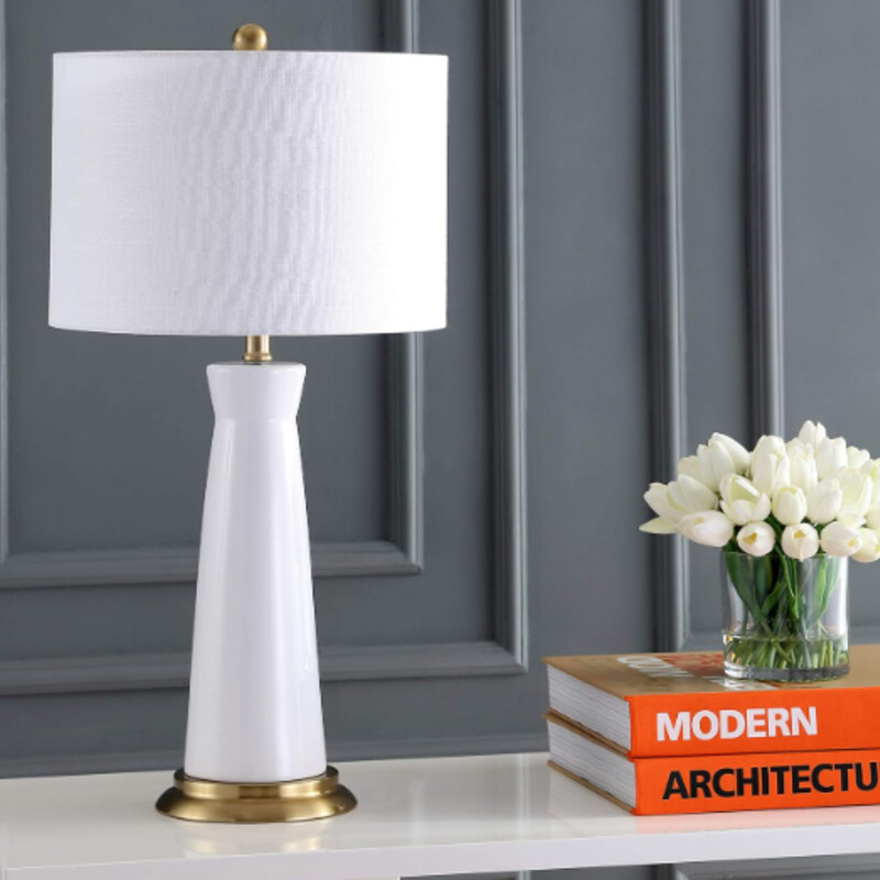 Jonathan Y Hartley Lamp
White and Gold
Size: 14x29H