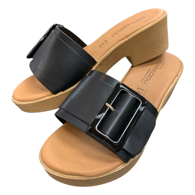 Ferrazzoli Italy, Blk/brwn, Size: 9