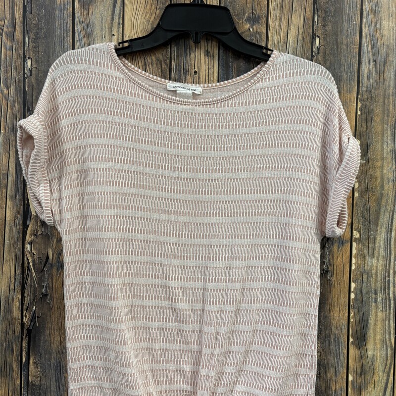 Pink Tie Front Shirt, Size: M