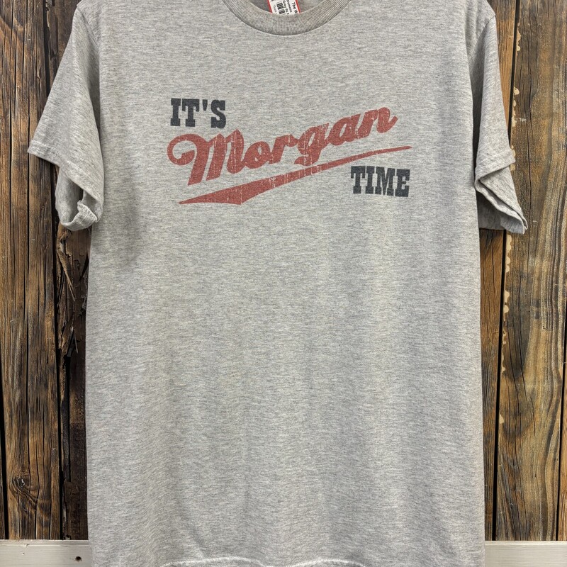 Grey Its Morgan Time Tee, Size: M