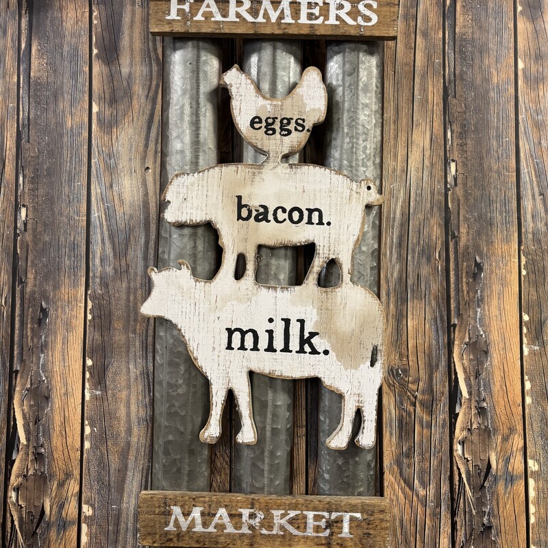 Farmers Market Decor, Size: 25x9 In