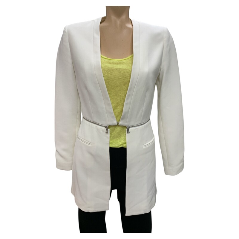 BCBGMaxazia Blazer, Ivory, Size: Xs