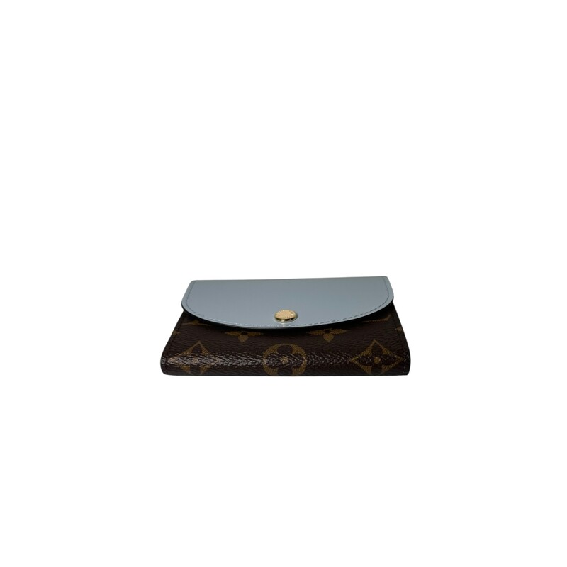 Louis Vuitton Rosalie Blue Monogram<br />
<br />
Code: Chipped<br />
<br />
Dimensions:<br />
4.3 x 3.1 x 1 inches<br />
(Length x Height x Width)<br />
<br />
In excellent condition.<br />
<br />
Comes with the original dust bag. No box.
