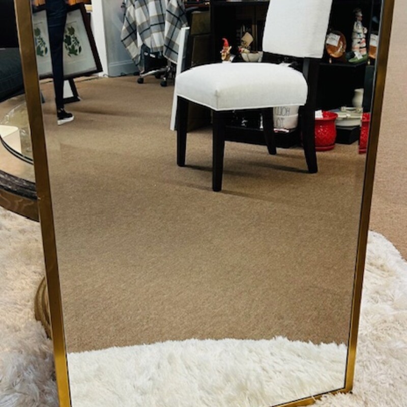Gold Iron Beveled Mirror