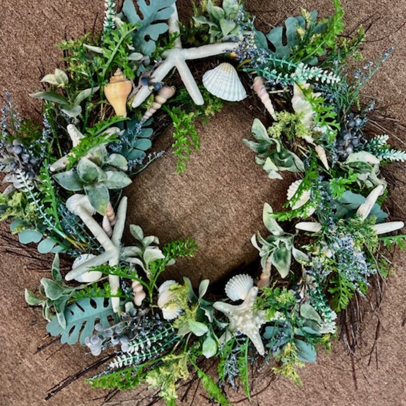 Starfish Seashell Wreath