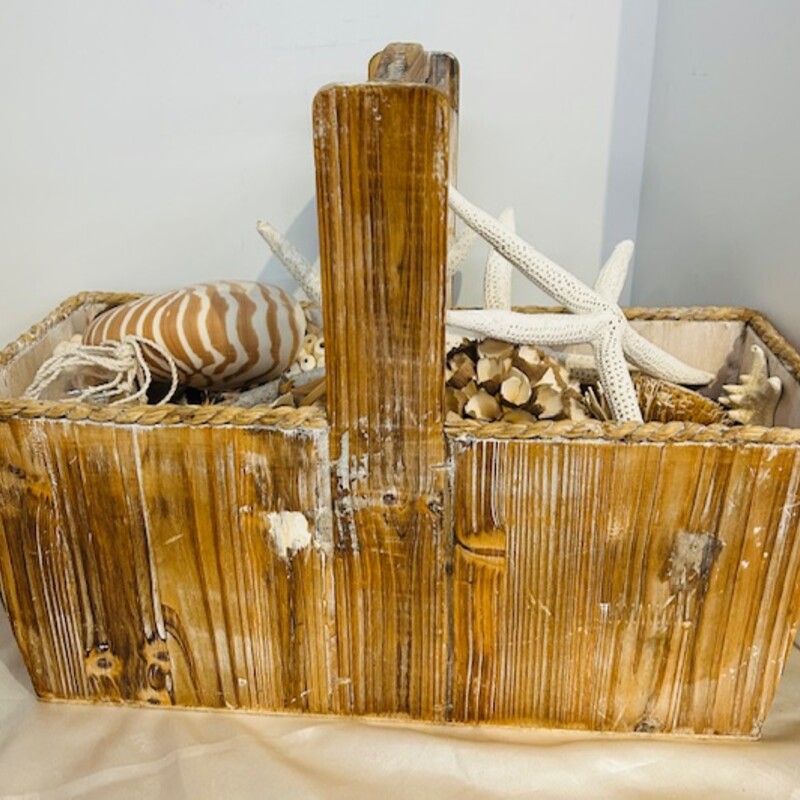 Nautical Wood Box/Basket