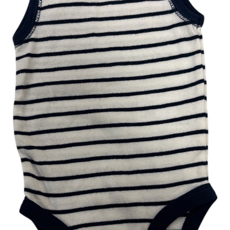Tank Onesie: White/stripe