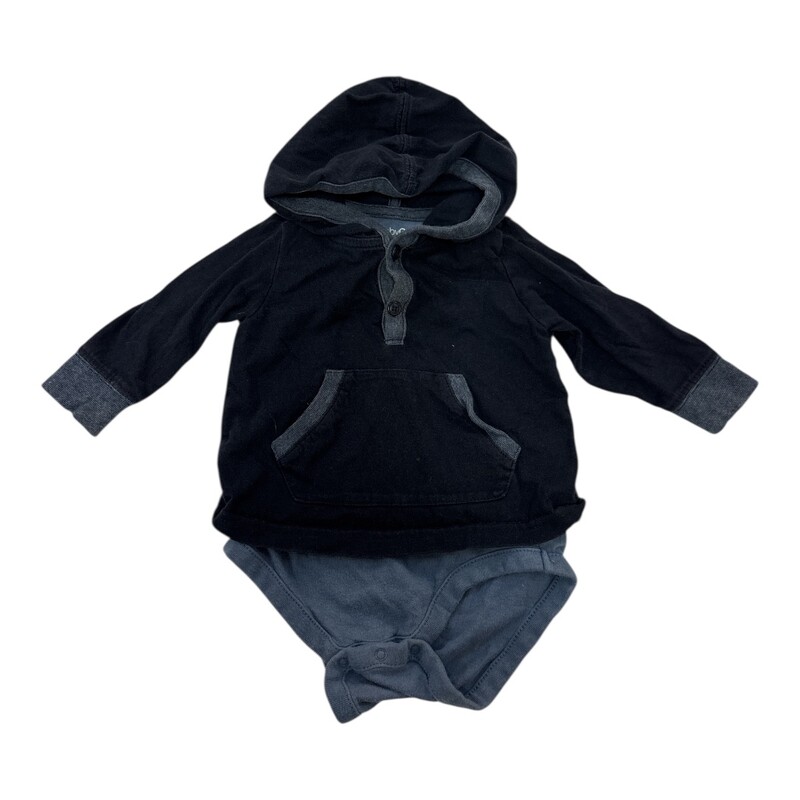 Long Sleeve Onesie: Blu