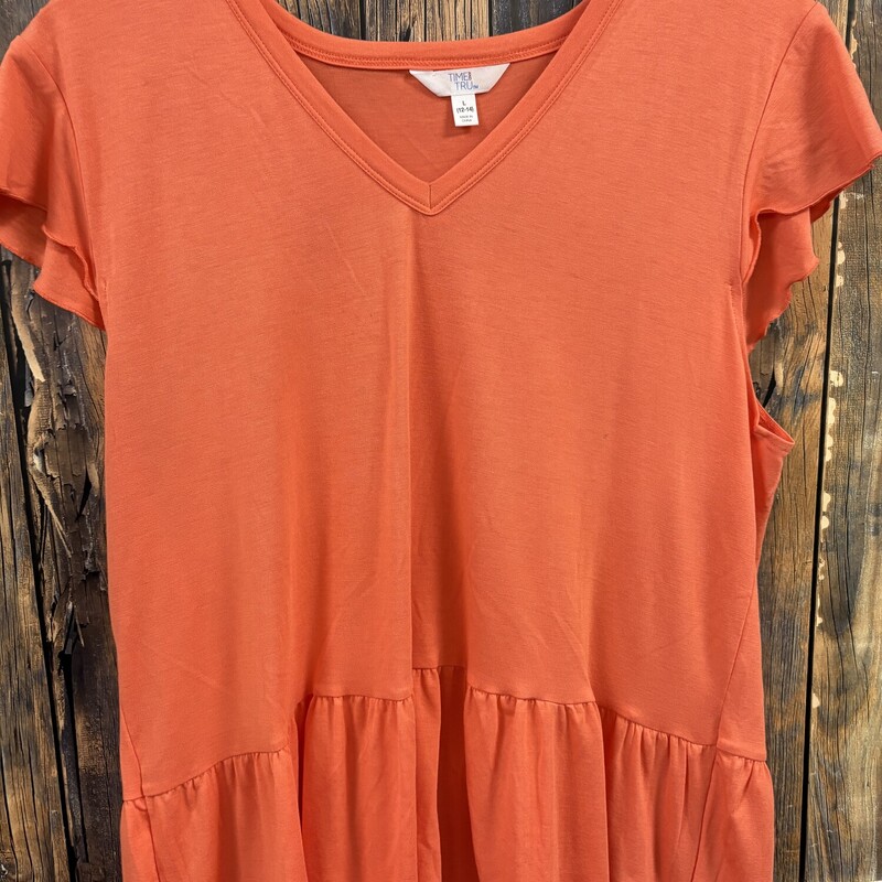 Melon Ruffle Shirt, Size: Large