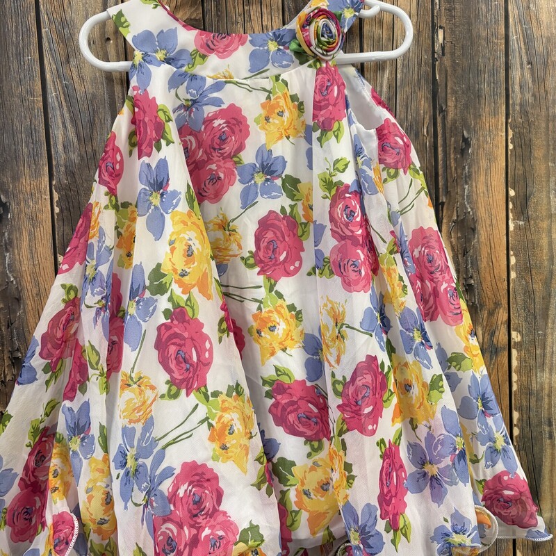 Flower Silky Dress