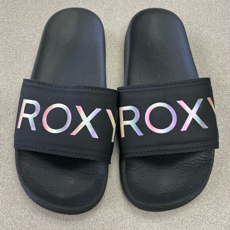 Roxy Slides, Black, Size: 3Y