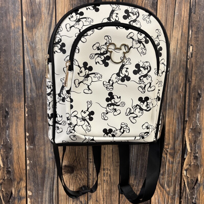 White Mickey Backpack, Size: 10x8 IN
