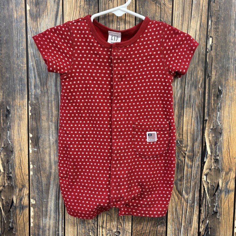 GAP Red Star Romper, Size: Newborn