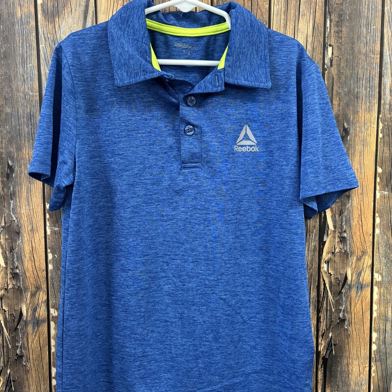 Blue Reebok Polo, Size: 7/8