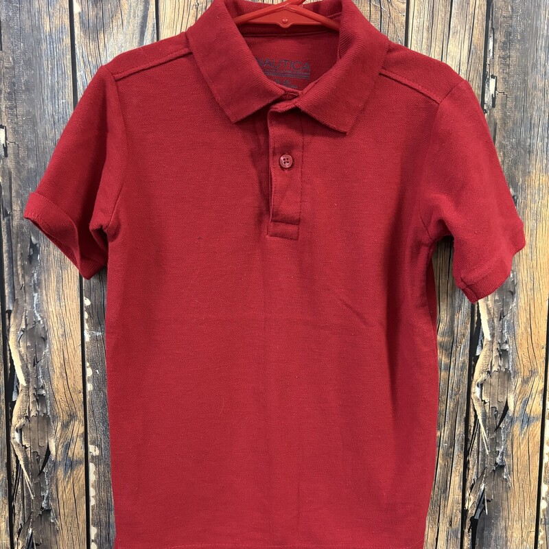 Red Nautica Polo, Size: 6