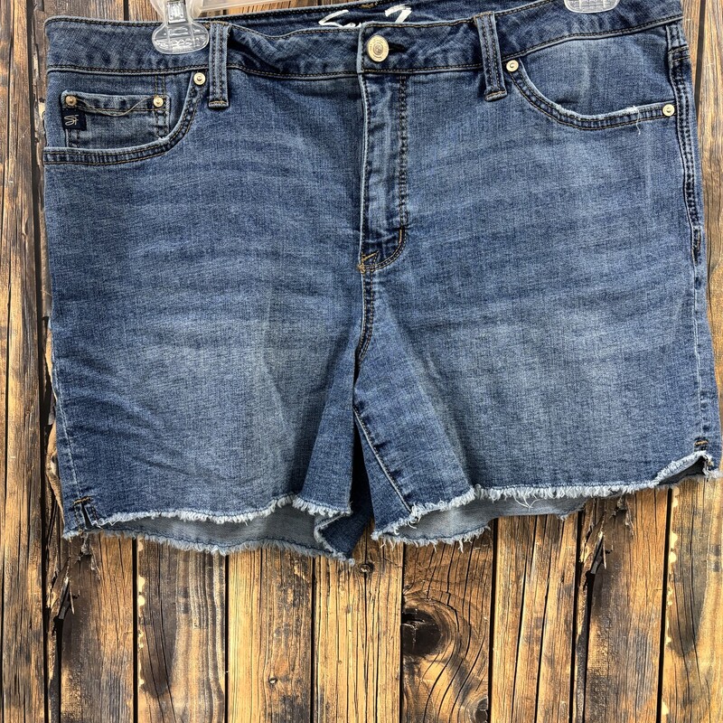 Medium Wash Seven Shorts, Size: 16