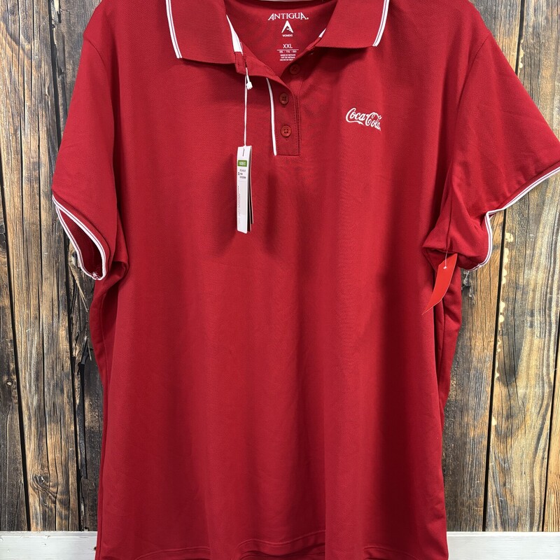 NWT Red Coca Cola Top (2), Size: XXL