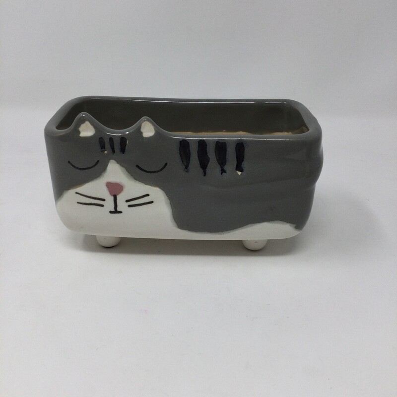 Footed Kitty Planter