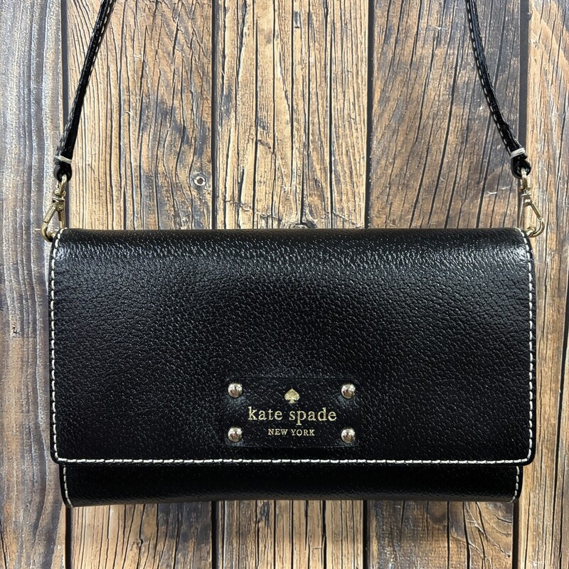 Black Kate Spade Purse, None, Size: 8x5 In