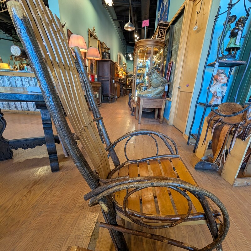 Rocking Chair Amish, Hickory, Bentwood<br />
24w x 32d x 44h