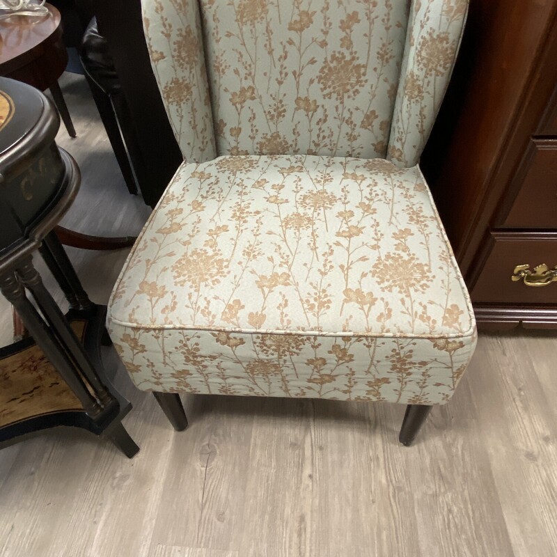 Light Floral Green Chair