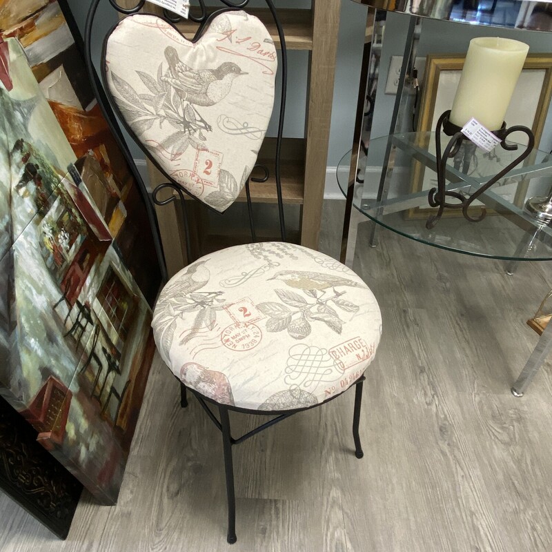 Metal Heart Chair