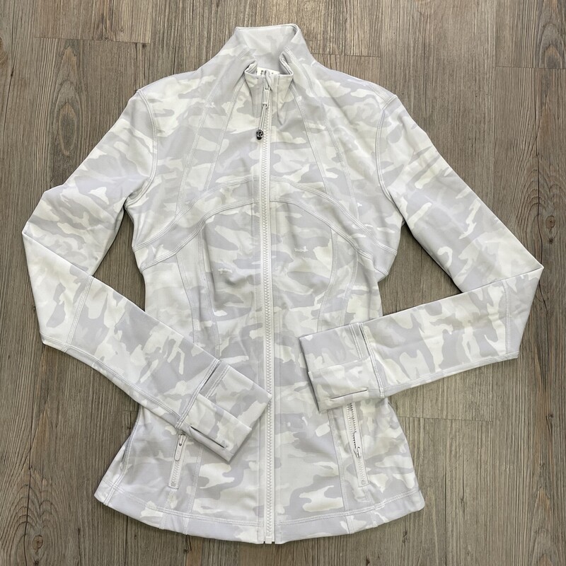 Lululemon Define Jacket, Camo Lite Grey,
 Size: 2 Ladies