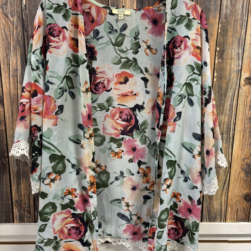 Floral Crochet Cover Up, Size: S