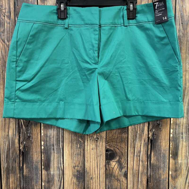 NWT Green Shorts, Size: 14