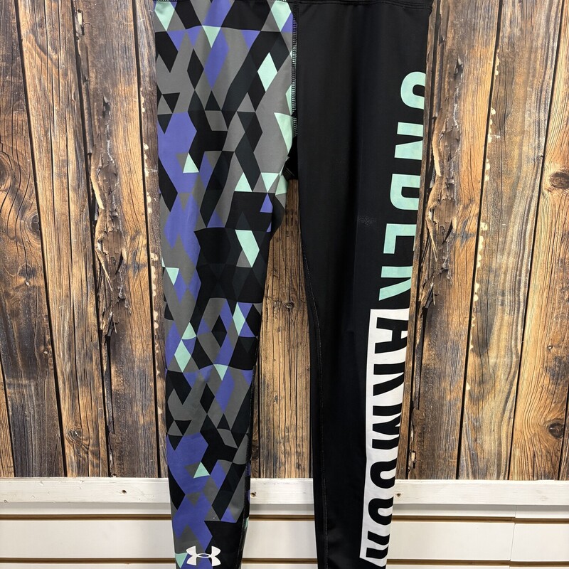 Black Teal UA Leggings, Size: S