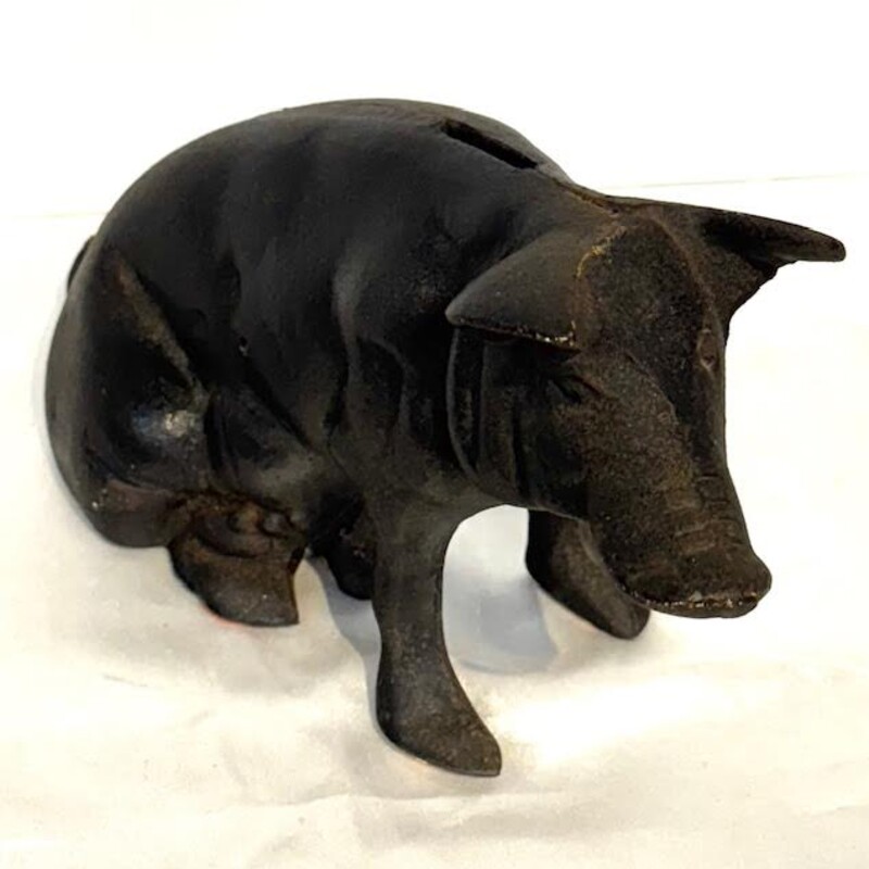 Cast Iron Pig Piggy Bank
