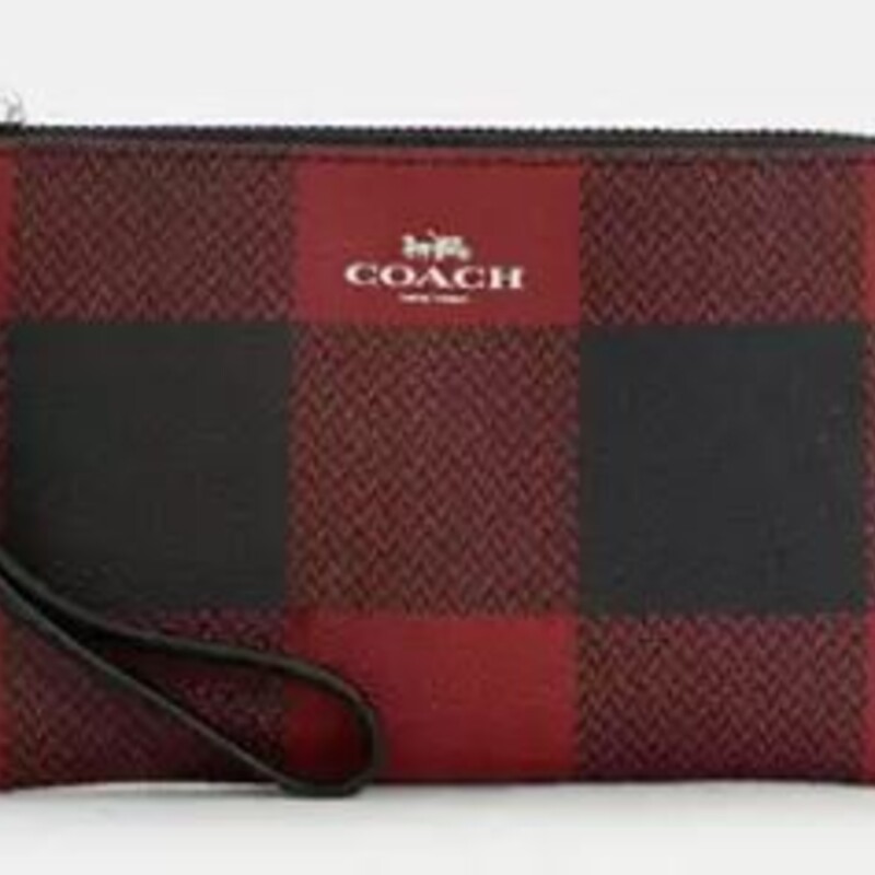 Coach Plaid Leather