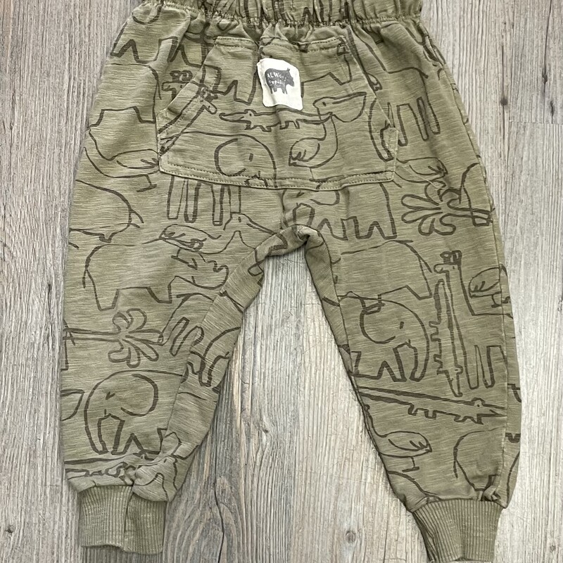 Zara Jogger Pants, Olive, Size: 2-3Y