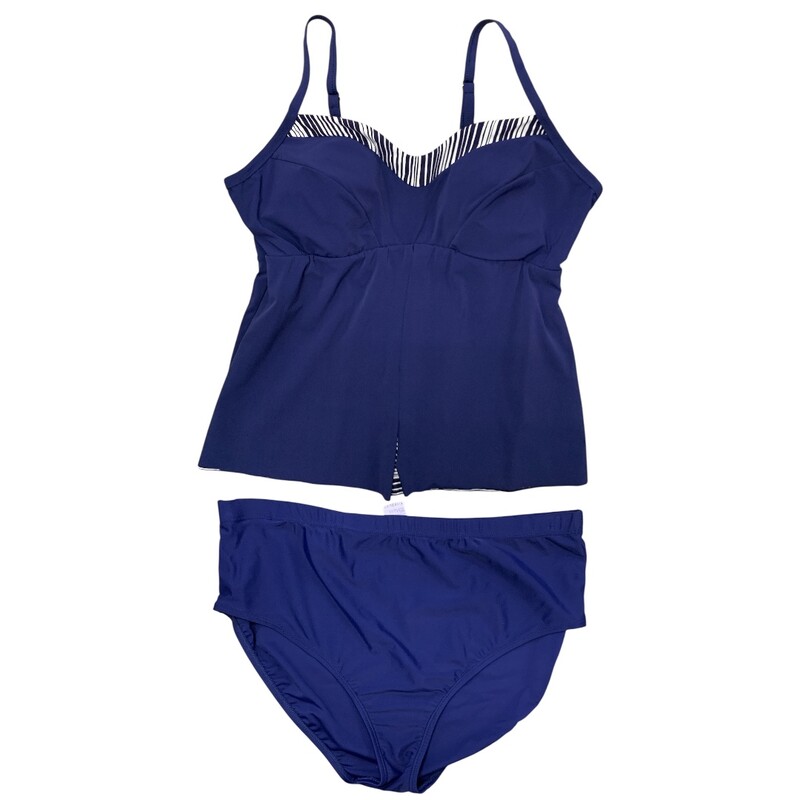 Christina S16 Swimwear, Blue/whi, Size: XL