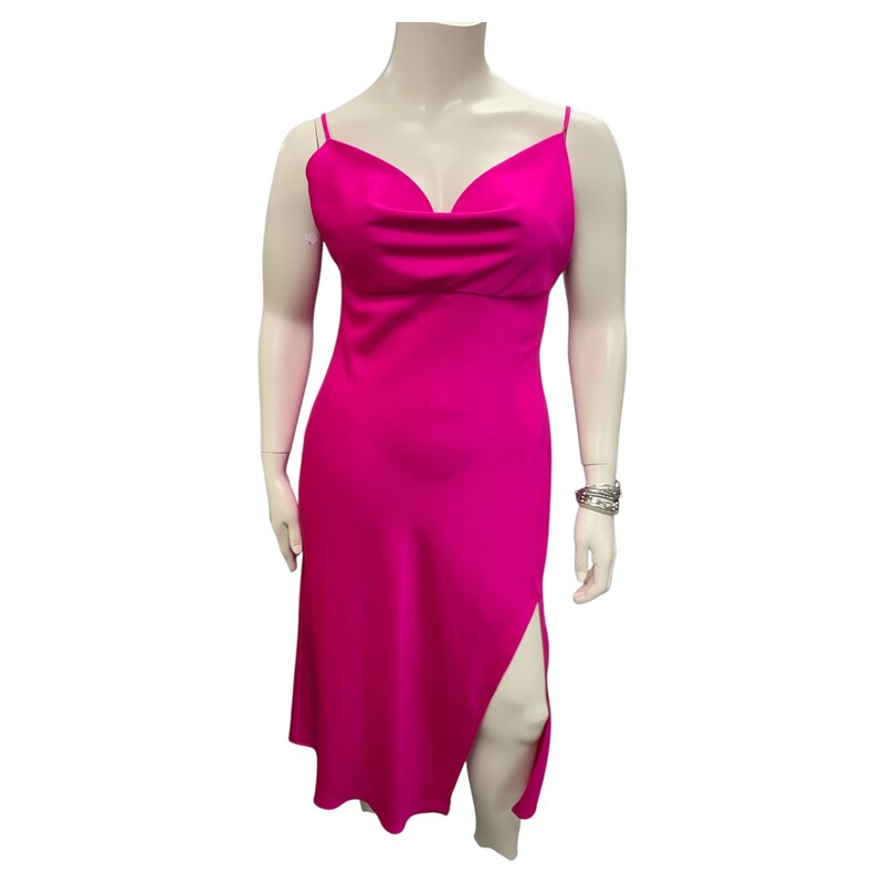 Adelyn Rae Dress, Magenta, Size: XL