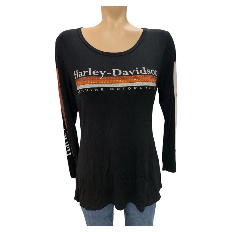 Harley Davidson Top LS, Blk, Size: M