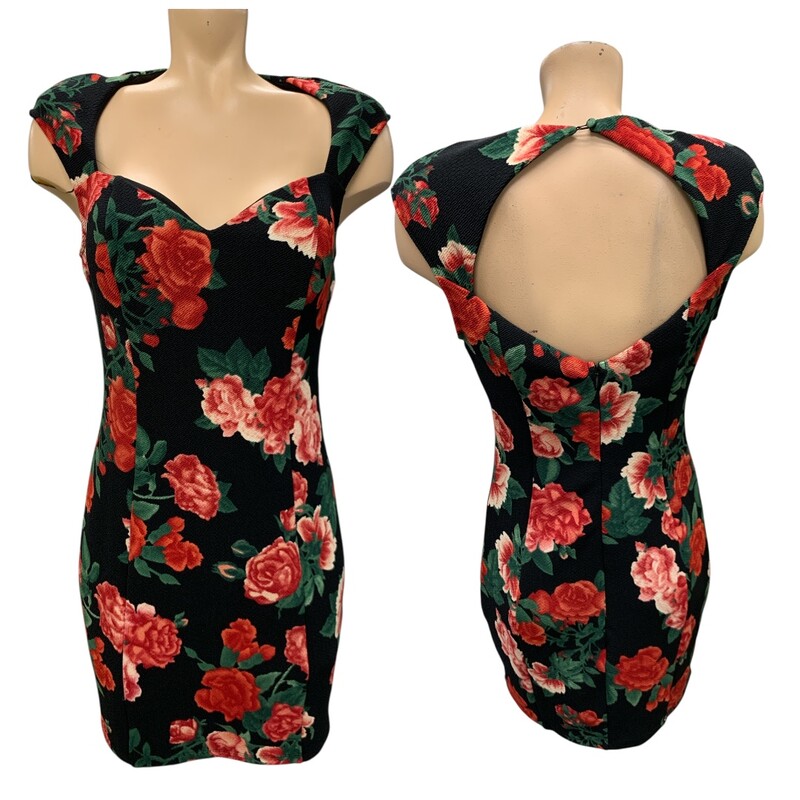 Guess Floral S8, Blk/red, Size: M