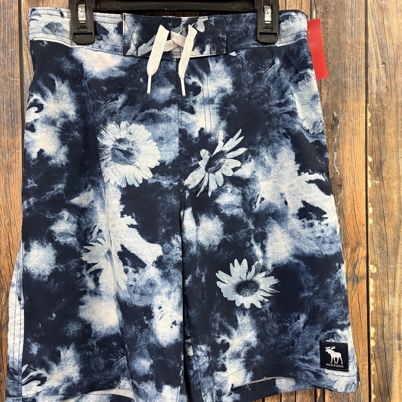 Blue Flower A&F Trunks, Size: 13/14