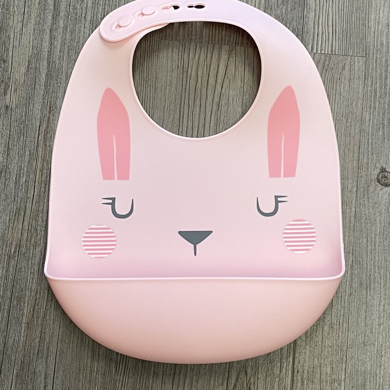 Cloud Island Silicon Bib, Pink, Size: Pre-owned
